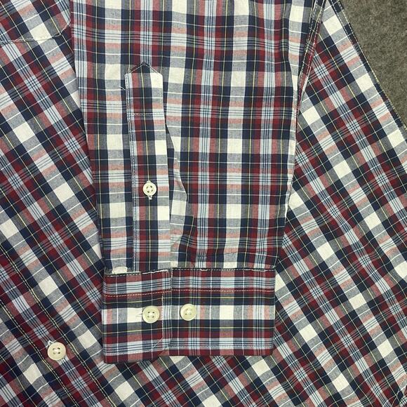 Nautica Long Sleeve Button‎ Down Shirt Mens Size L Classic Fit Plaid - Picture 6 of 10